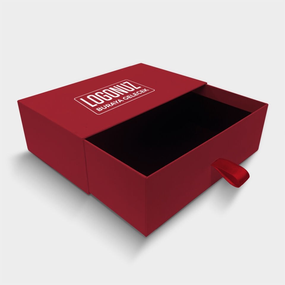 Kırmızı Çekmeceli Kutu