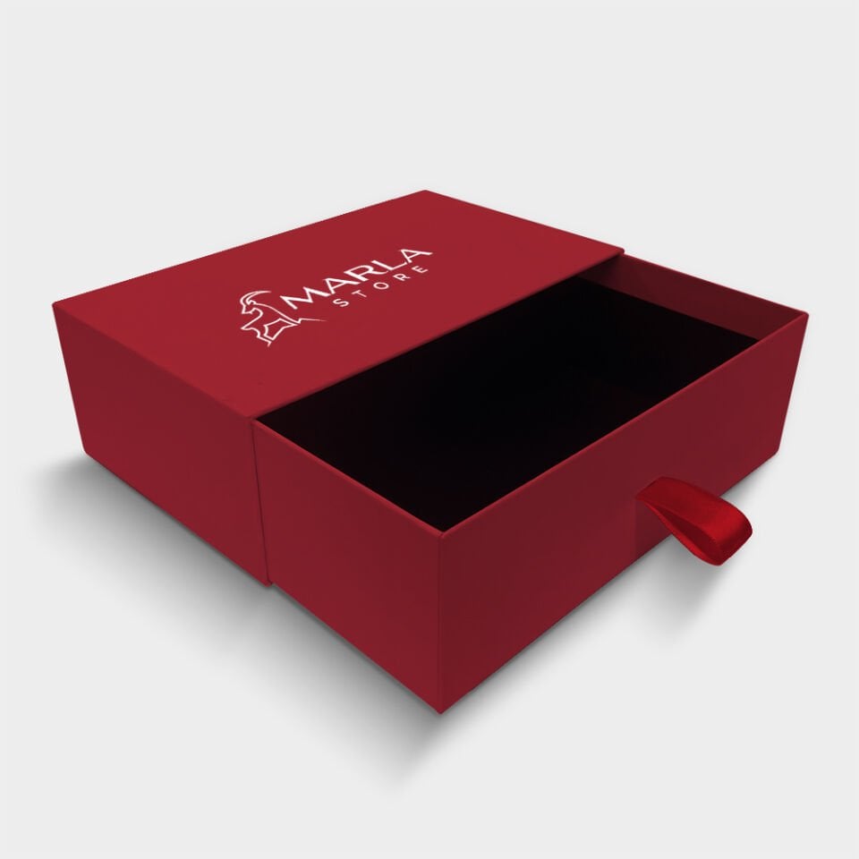 Kırmızı Çekmeceli Kutu