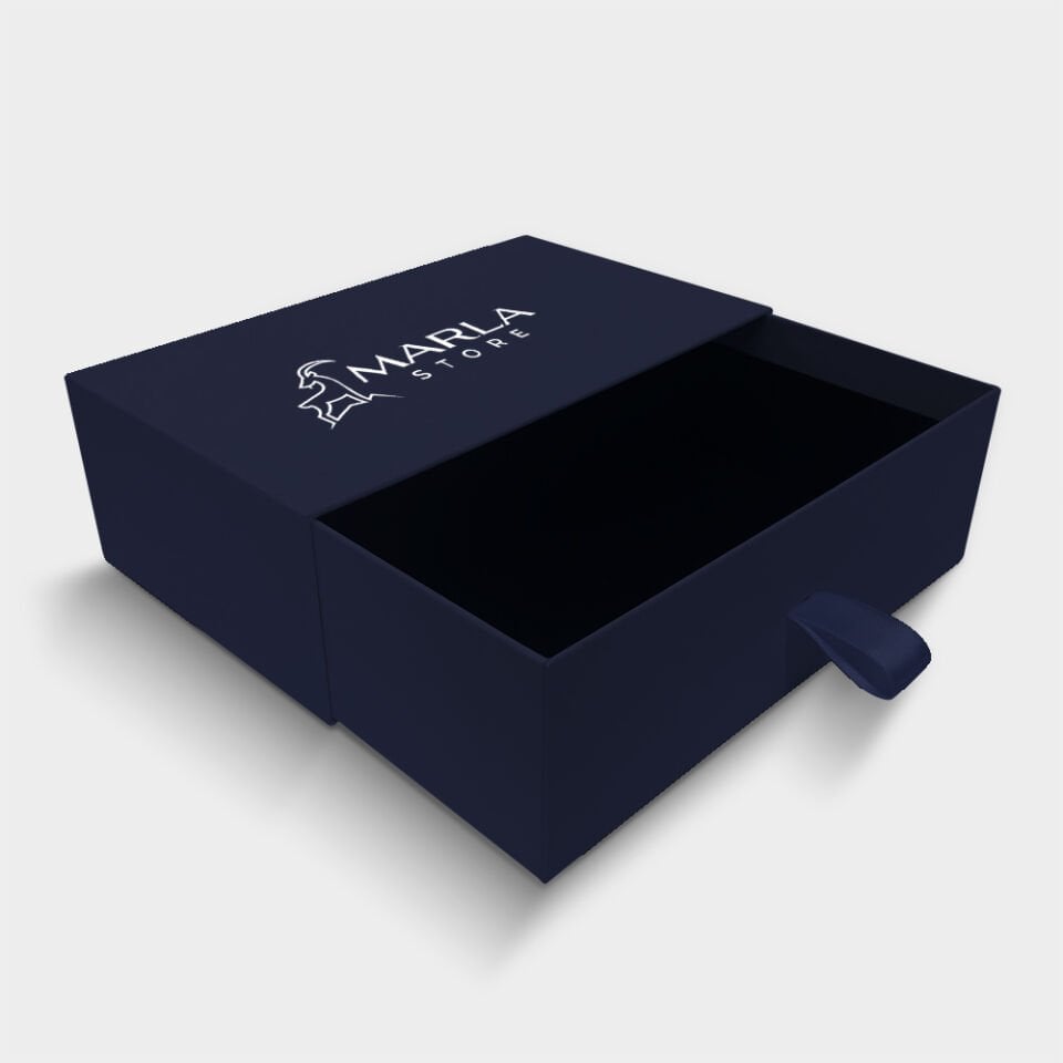 Lacivert Çekmeceli Kutu