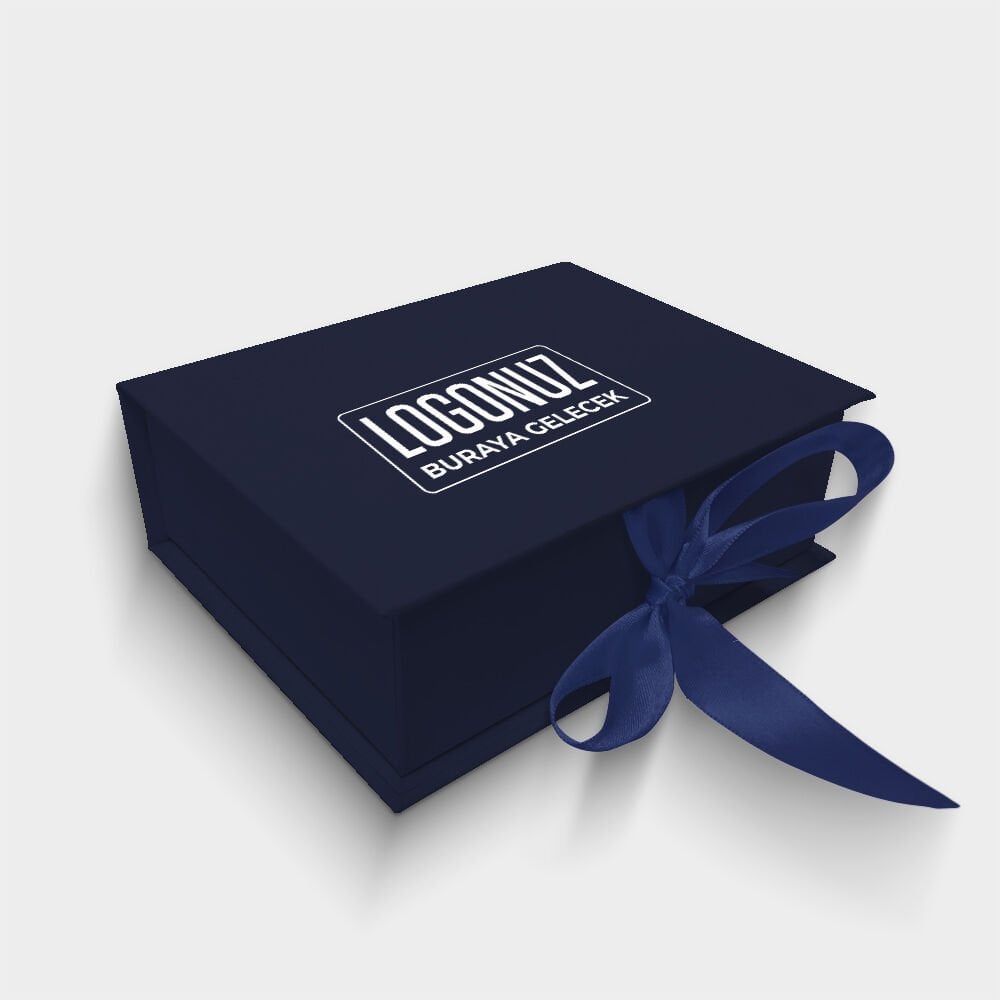 Lacivert Kurdelalı Kutu