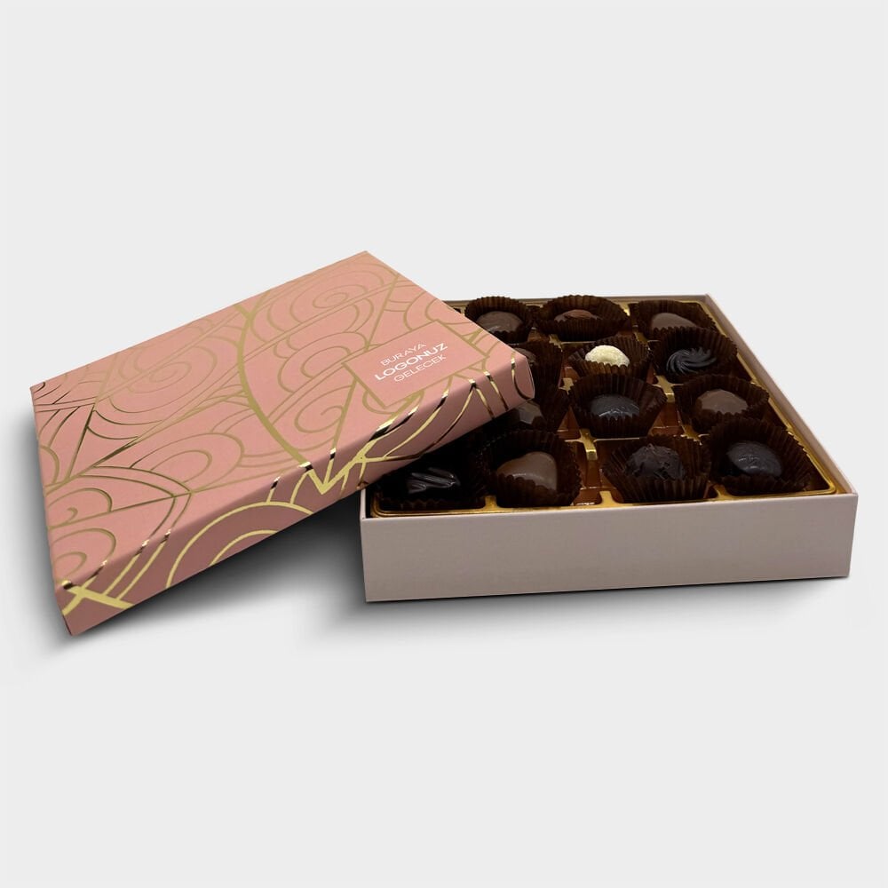 Altın Zarafet Çikolata Kutusu