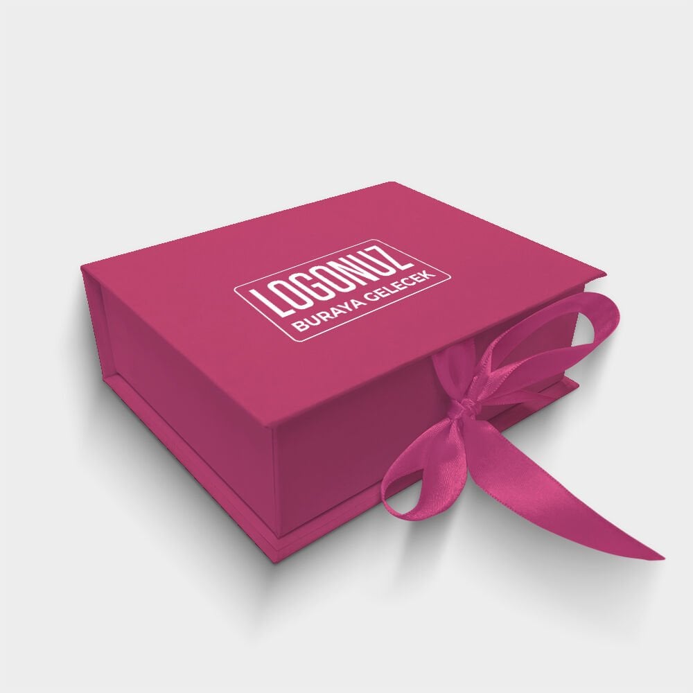 Fuşya Kurdelalı Kutu