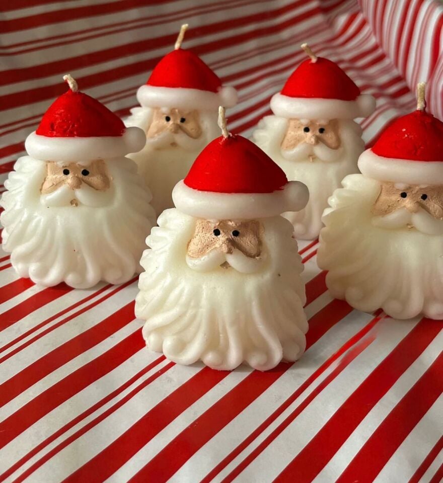 Yılbaşı Temalı Noel Baba Figürlü Mum