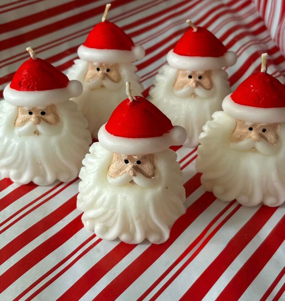 Yılbaşı Temalı Noel Baba Figürlü Mum