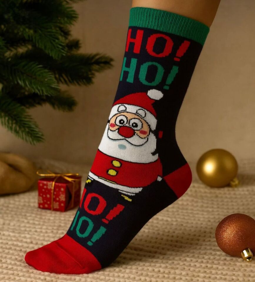 Unisex 4'lü Yılbaşı Çorap