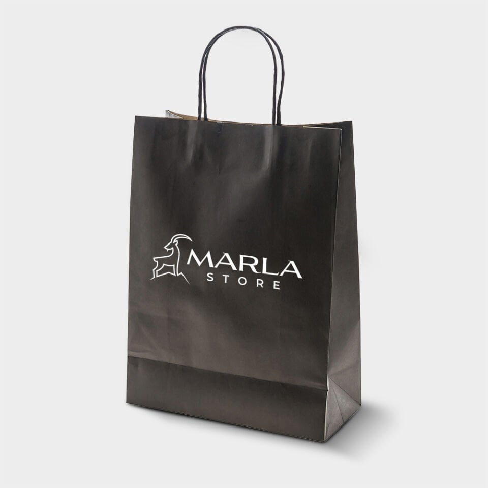 Burgu Saplı Kağıt Çanta