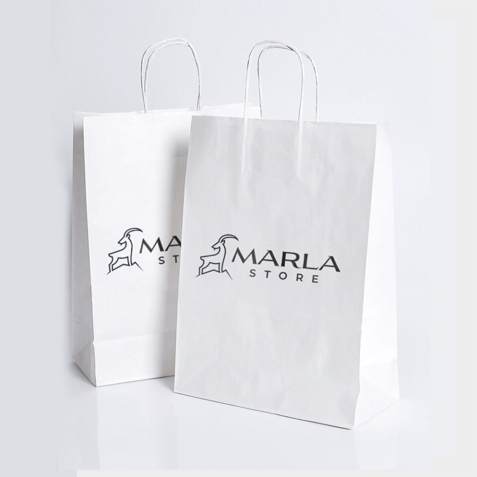 Burgu Saplı Kağıt Çanta