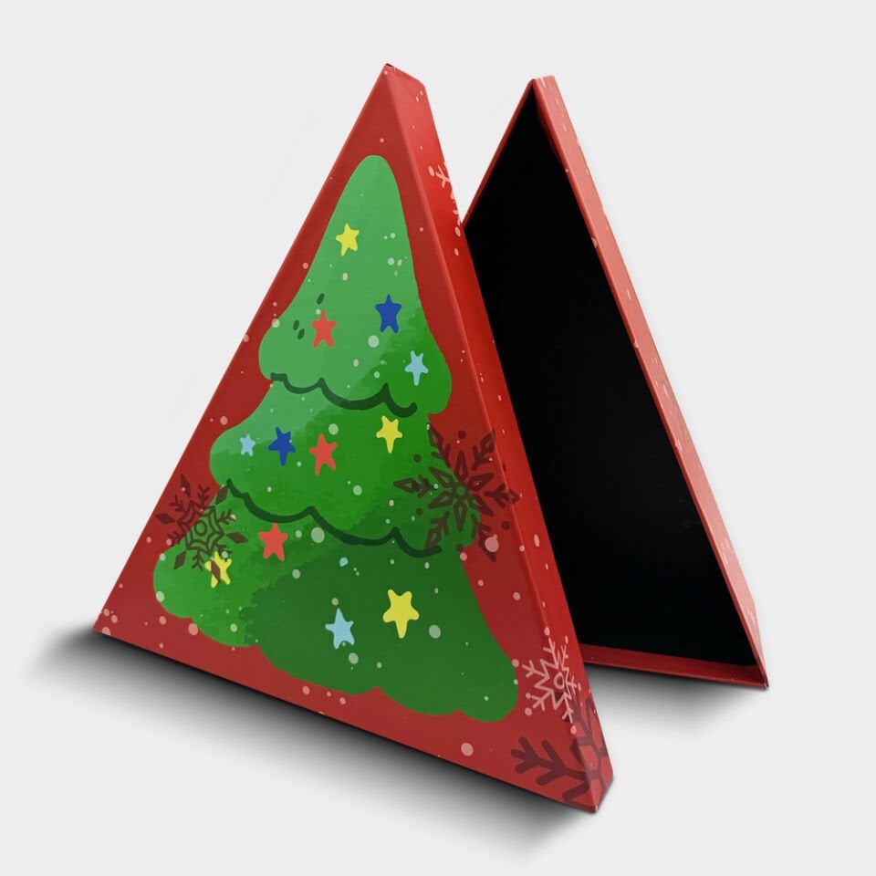 Renkli Yıldızlar Üçgen Kutu