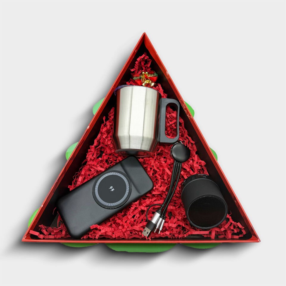 Özel Kesim Renkli Yıldızlar Üçgen Kutu