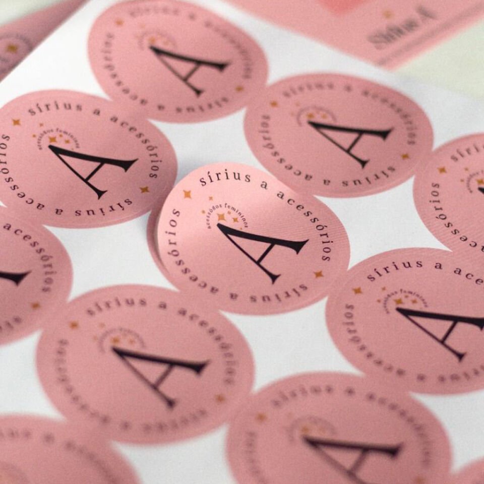 Kuşe Sticker (Oval Kesimli)