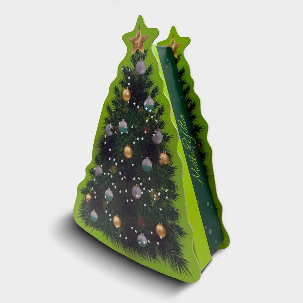 Özel Kesim Doğal Çam Üçgen Kutu