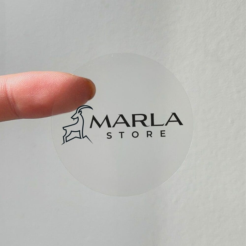 Şeffaf Sticker (Oval Kesimli)